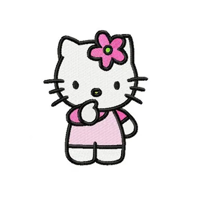 Hello Kitty I Think Stitching Pattern for Crafters
