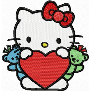 Hello Kitty Great Holiday embroidery design - Embroidery Design