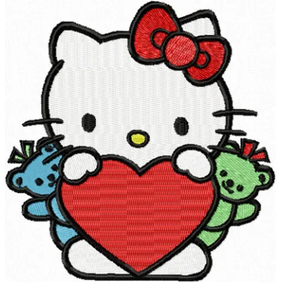 Hello Kitty Holiday Stitching Pattern | Two Sizes Included