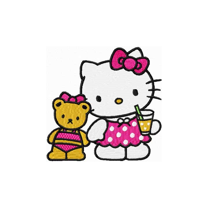 Hello Kitty - We are Friends embroidery design - Embroidery Design