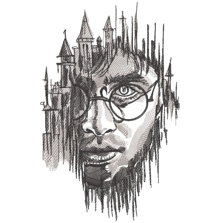 Harry hogwarts mystery embroidery design - Embroidery Design