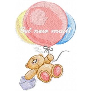 Forever friends with Bubbles  embroidery design - Embroidery Design