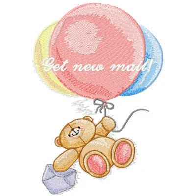 Forever friends with Bubbles  embroidery design - Embroidery Design