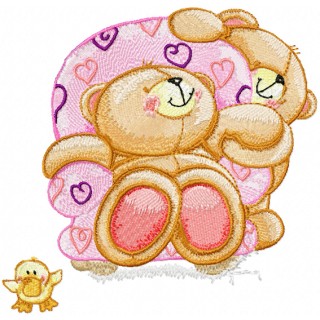 Forever Friends We Relax  embroidery design - Embroidery Design