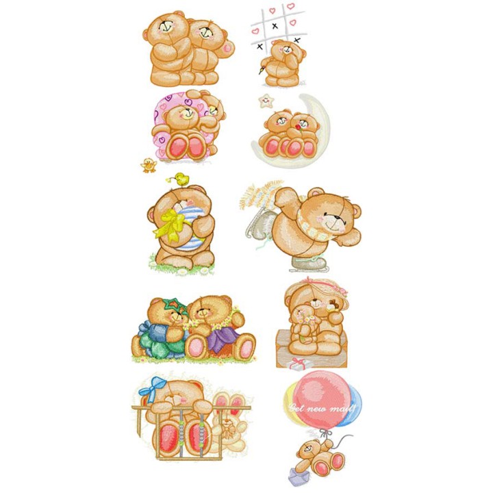Forever Friends Pack embroidery design - Embroidery Design