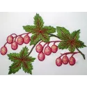 Berries embroidery design preview showing detailed stitching pattern for fruit-themed projects
