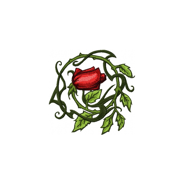 Wild Rose  embroidery design - Embroidery Design