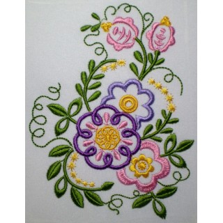 Funny Flowers embroidery design - Embroidery Design