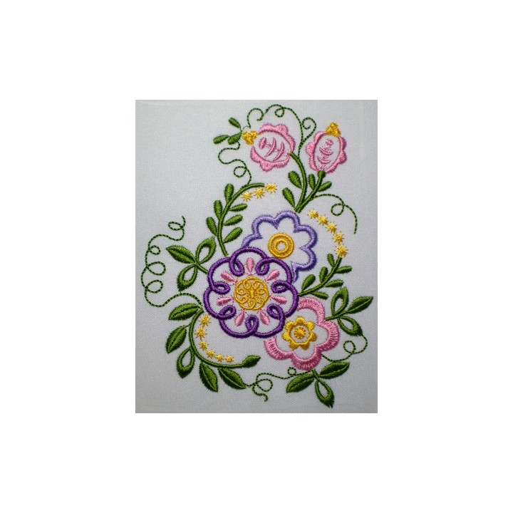 Funny Flowers embroidery design - Embroidery Design
