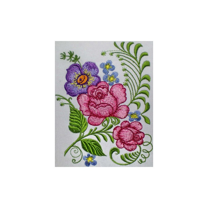 Bouquet of Roses embroidery design - Embroidery Design