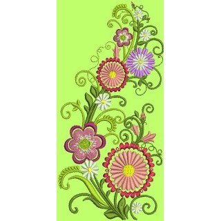 Flowers Firework embroidery design - Embroidery Design
