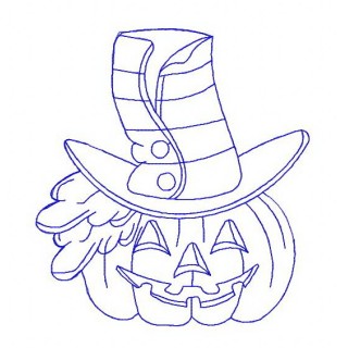 Halloween pumpkin 4 embroidery design - Embroidery Design