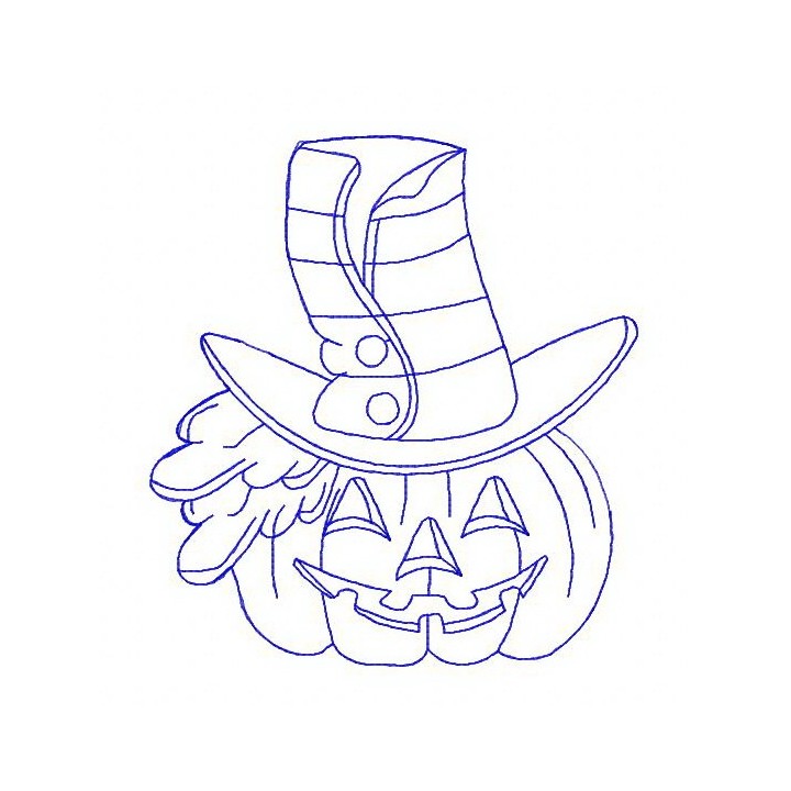 Halloween pumpkin 4 embroidery design - Embroidery Design