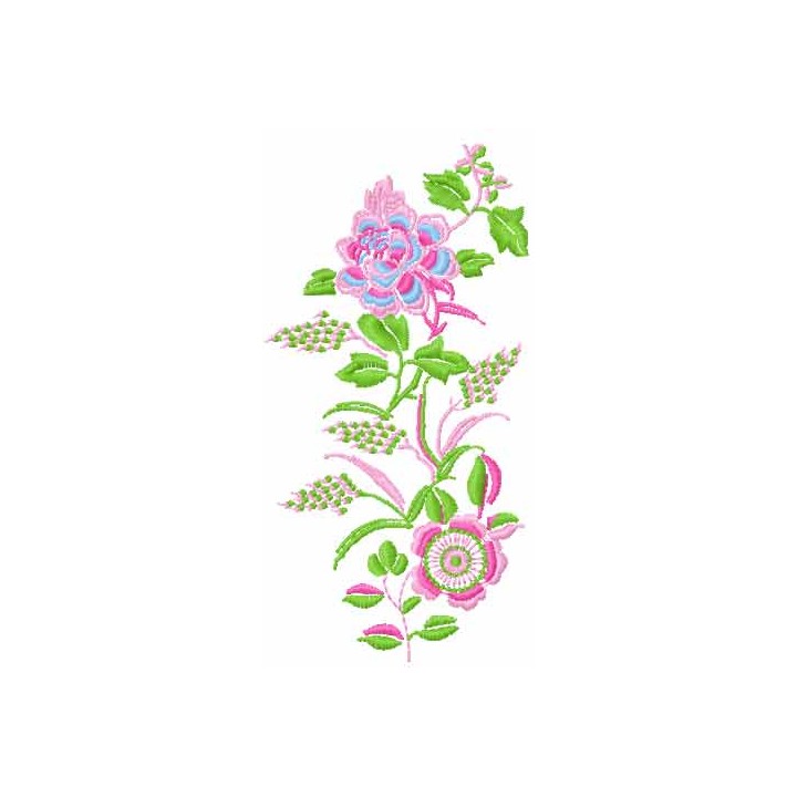 Spring Rose  embroidery design - Embroidery Design