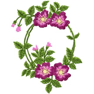 Briar Rose embroidery design - Embroidery Design
