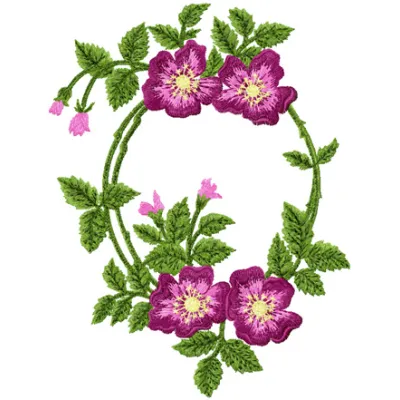 Briar Rose embroidery design - Embroidery Design