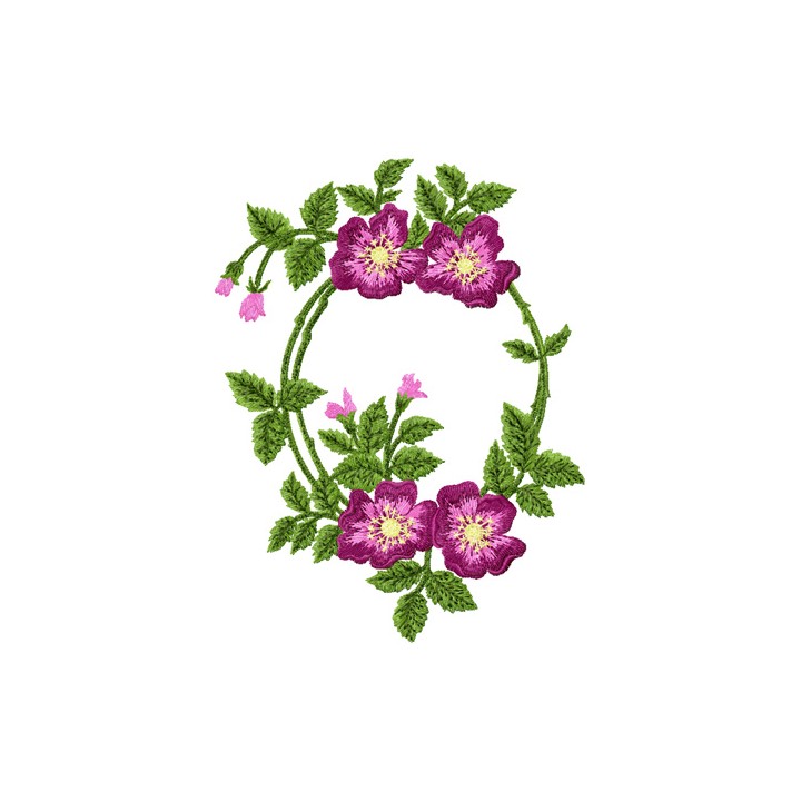 Briar Rose embroidery design - Embroidery Design