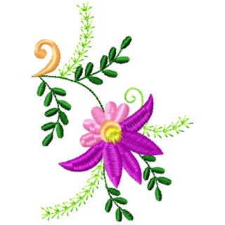Flowers Small Element 3 embroidery design - Embroidery Design