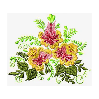 Bouquet  embroidery design - Embroidery Design