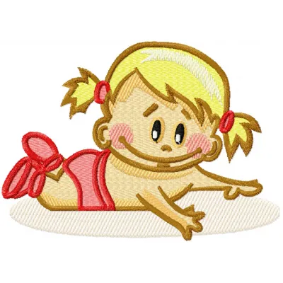 Baby Relax Digital Embroidery Pattern - Peaceful Infant