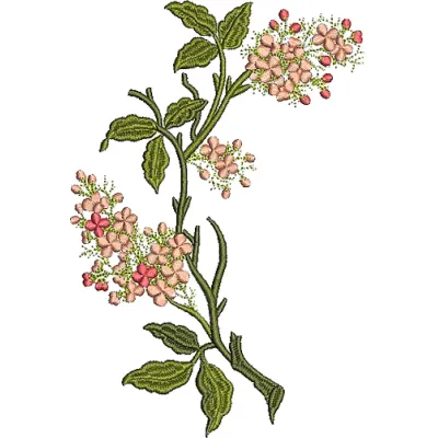 Retro Flowers 49 embroidery design - Embroidery Design