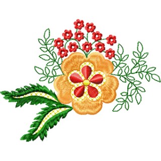 Flowers Small Element 4 embroidery design - Embroidery Design