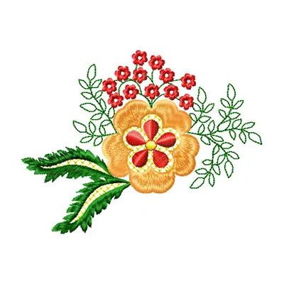 Flowers Small Element 4 embroidery design - Embroidery Design