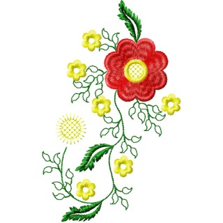 Flower Small Element 2 embroidery design - Embroidery Design