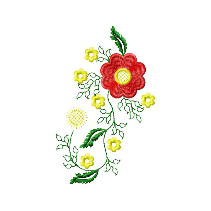 Flower Small Element 2 embroidery design - Embroidery Design