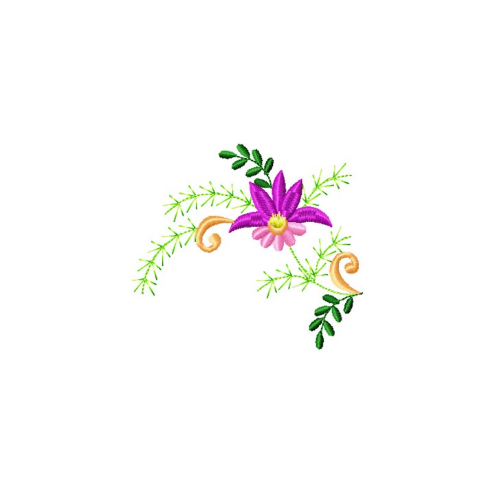 Flower Small Element 1 embroidery design - Embroidery Design