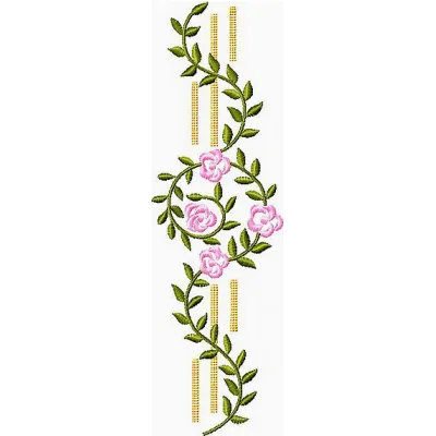 Flower Border  embroidery design - Embroidery Design