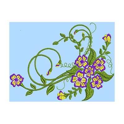 Flower Fantasy  embroidery design - Embroidery Design