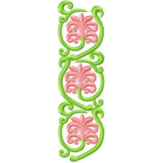 Flower Decoration 1  embroidery design - Embroidery Design