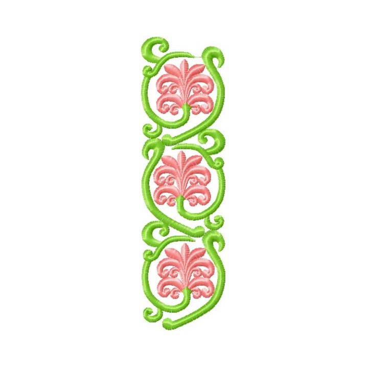 Flower Decoration 1  embroidery design - Embroidery Design