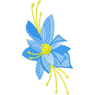 Fantastic Flower embroidery design - Embroidery Design