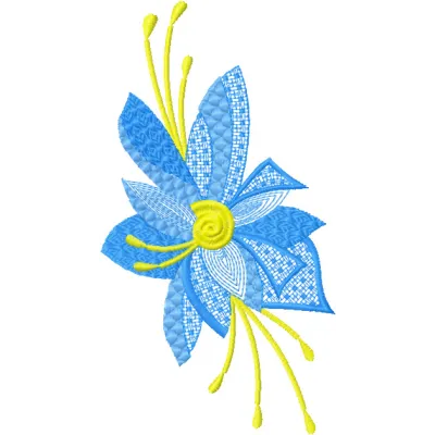 Fantastic Flower embroidery design - Embroidery Design