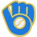 Milwaukee Brewers Partial Logo Stitching Pattern