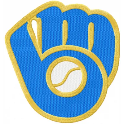 Milwaukee Brewers Partial Logo Embroidery Design