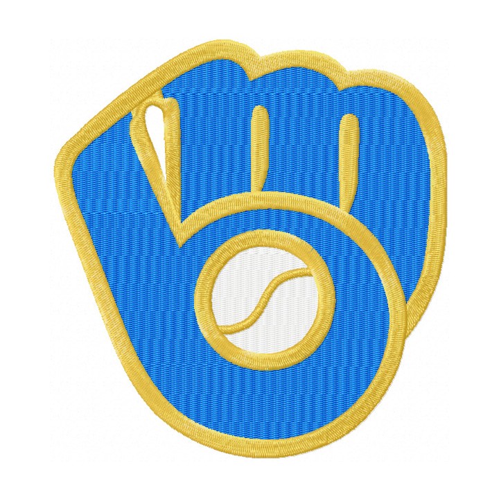 Milwaukee Brewers Partial Logo embroidery design - Embroidery Design