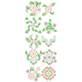 Flowers Patterns Pack embroidery design - Embroidery Design