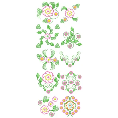 Flowers Patterns Pack embroidery design - Embroidery Design