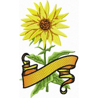 Sun Flower embroidery design - Embroidery Design