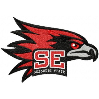 Southeast Missouri State University Redhawks logo embroidery design - Embroidery Design