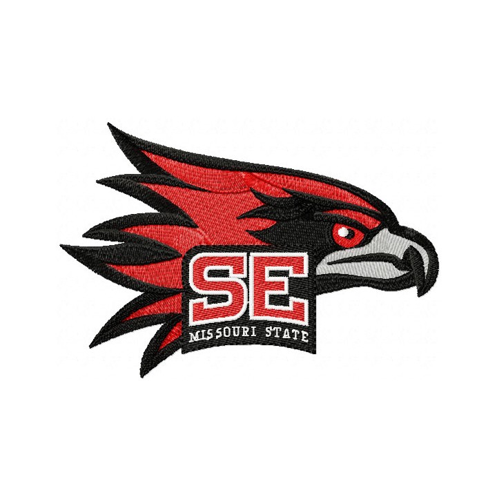 Southeast Missouri State University Redhawks logo embroidery design - Embroidery Design