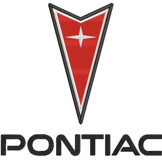 Pontiac logo embroidery design - Embroidery Design