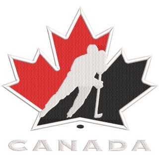 Canada National Team Hockey logo embroidery design - Embroidery Design