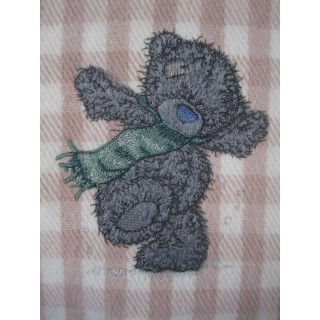Teddy Bear winter applique embroidery design - Embroidery Design