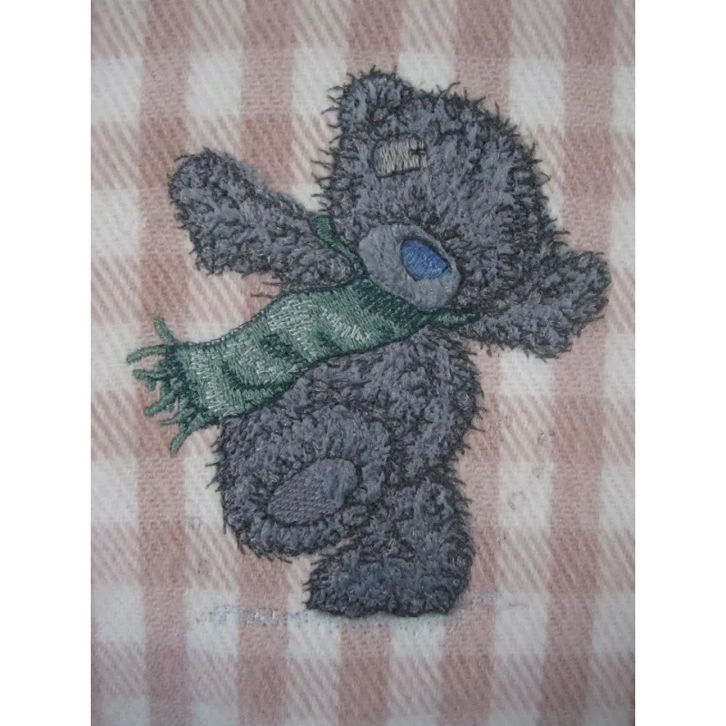 Winter Teddy Bear Applique Design - Cozy Stitching Fun
