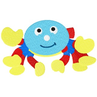 Woolly spider embroidery design - Embroidery Design