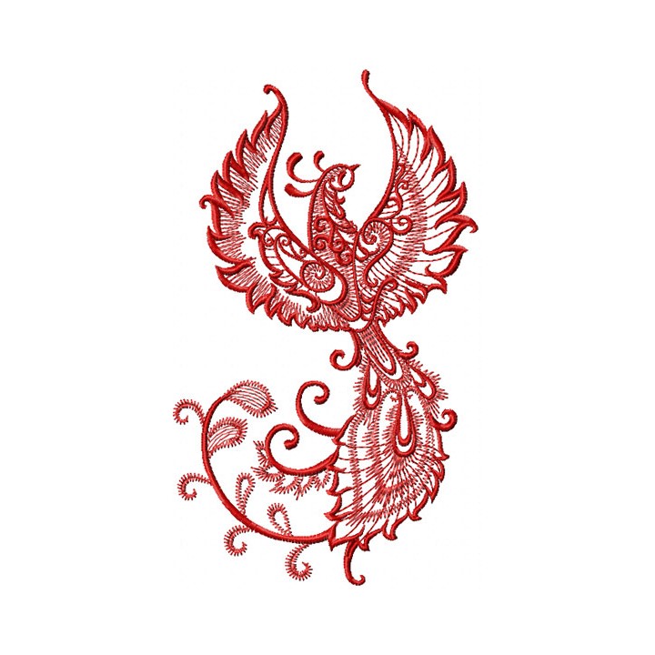 Firebird embroidery design - Embroidery Design